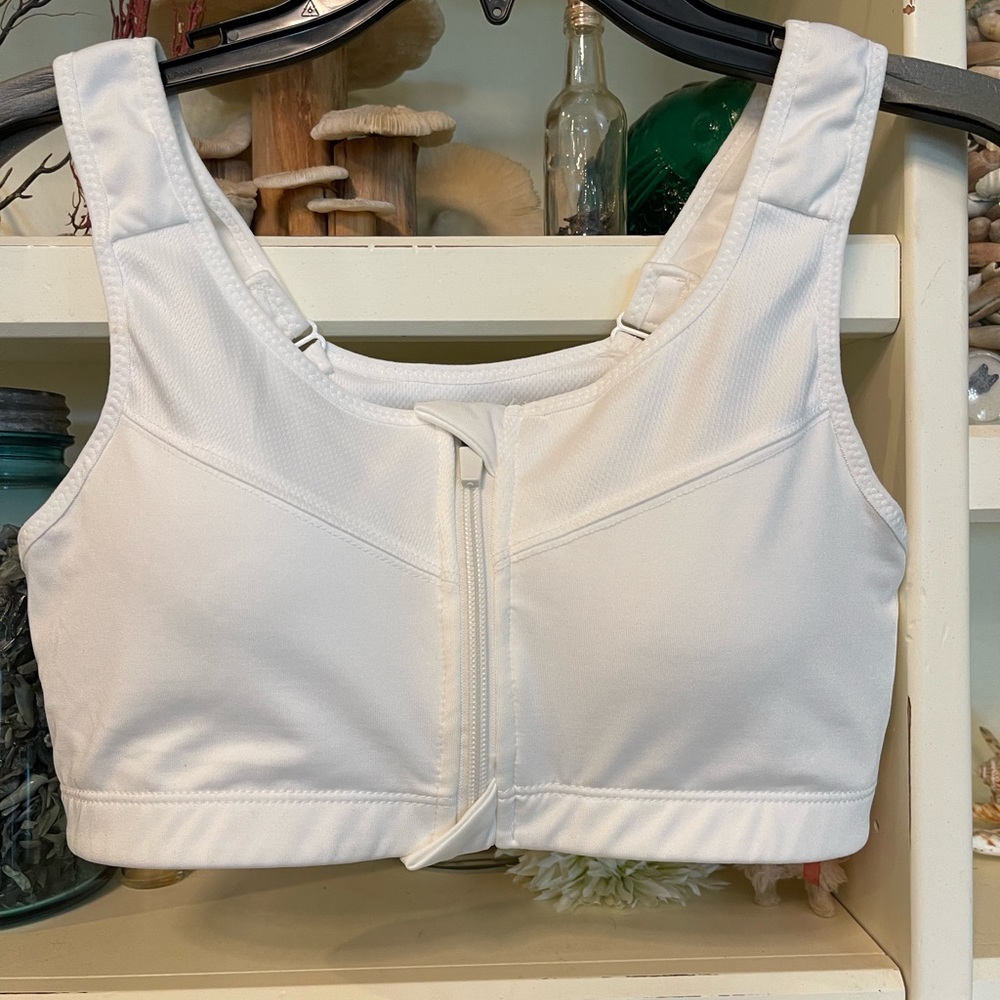 White sports bra